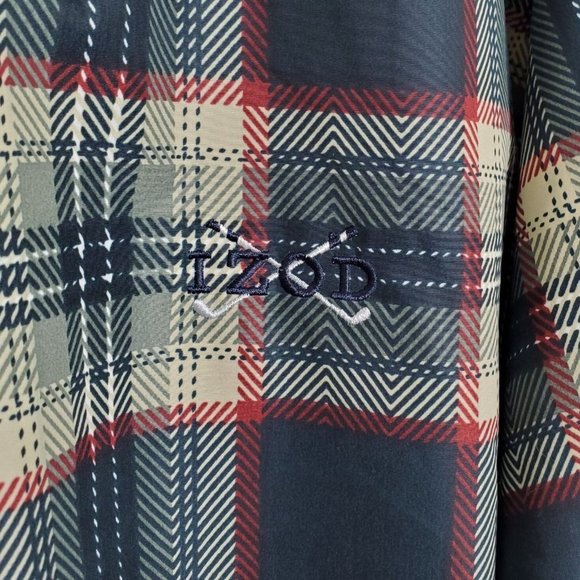 Izod Mens Size XL Jacket Pullover Golf Wind Shirt Pockets Oversized - Picture 7 of 7